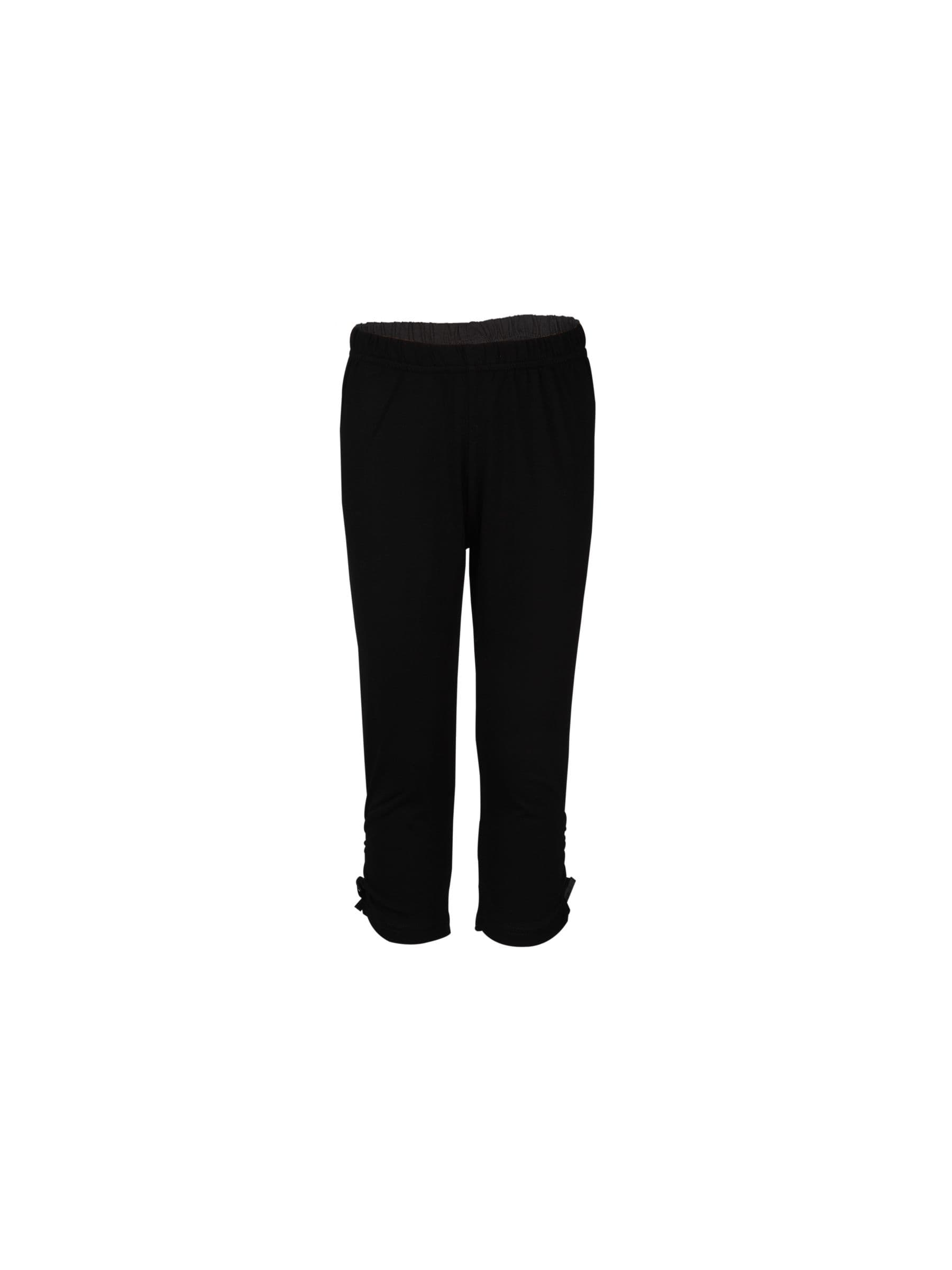 Doodle Girls Lace Bow Black Leggings