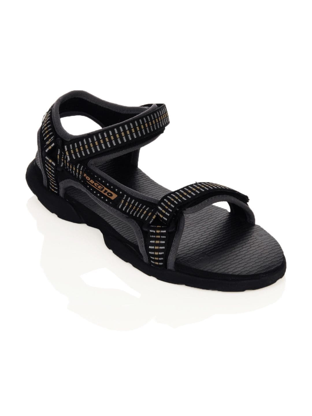 Force 10 Men Moser Black Sandals