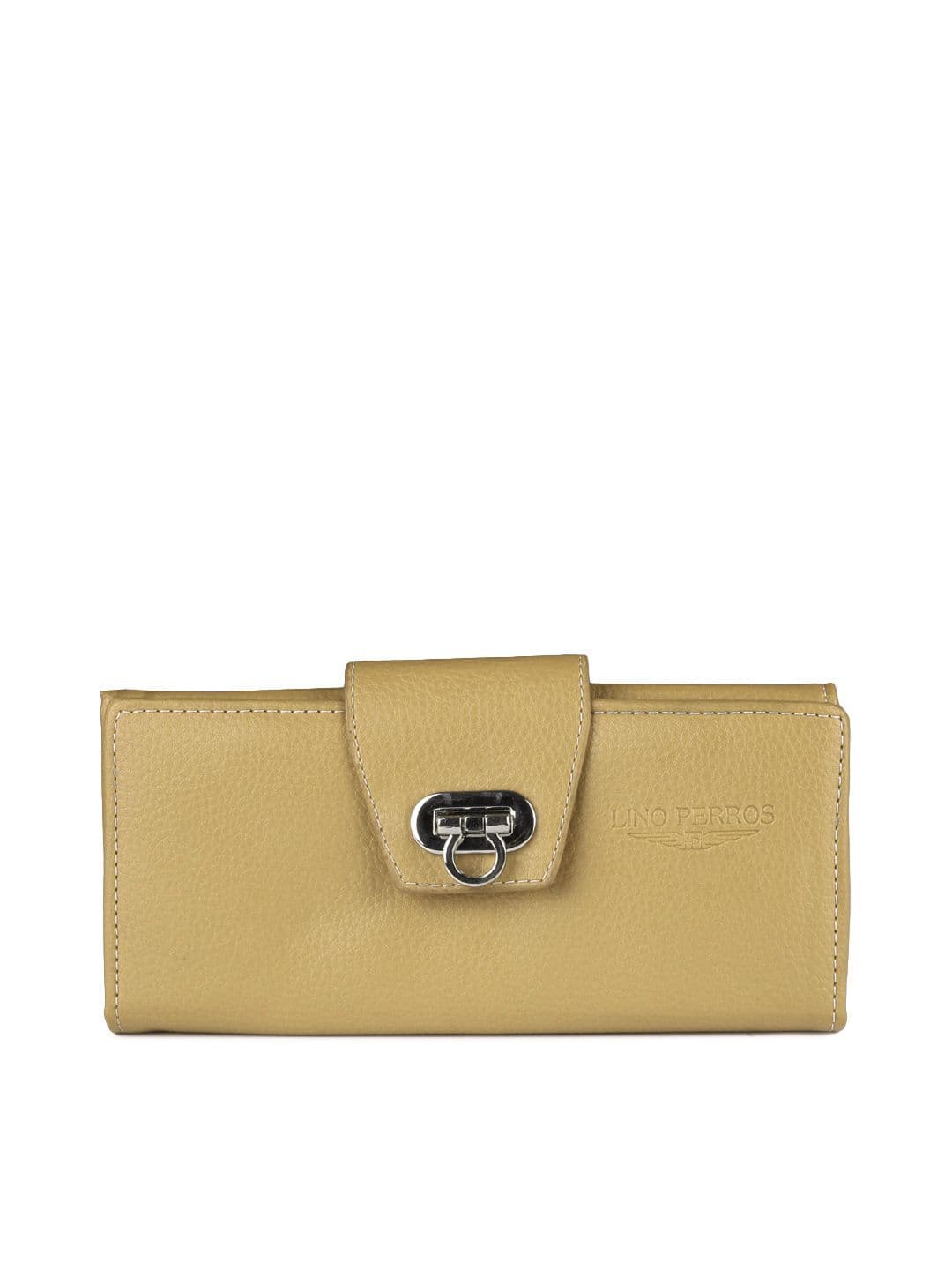 Lino Perros Women Beige Twofold Wallet