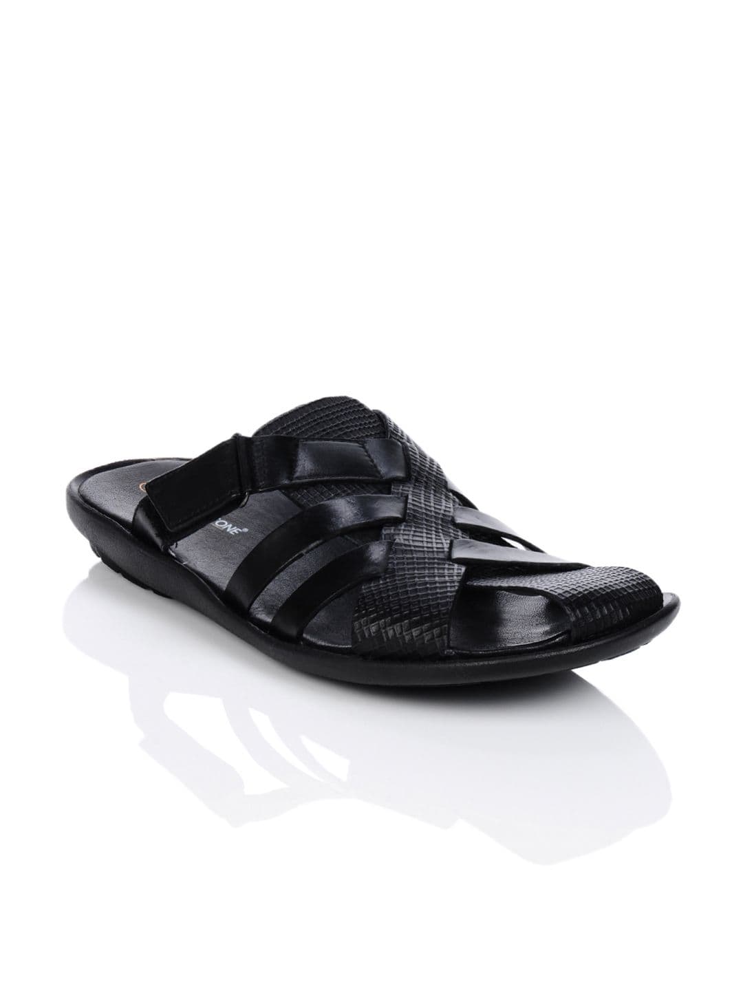 Franco Leone Men Black Sandals