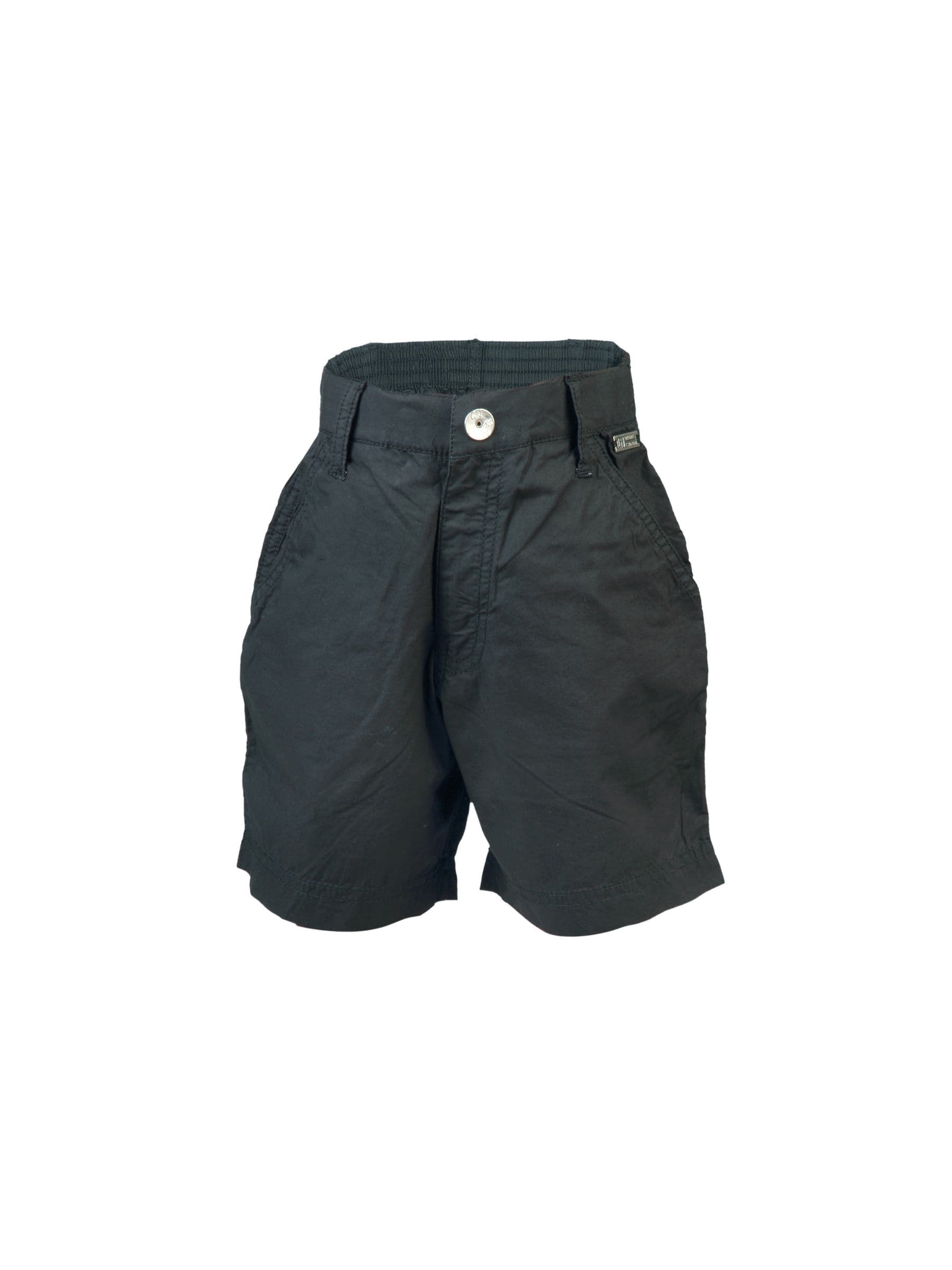 Gini and Jony Kids Boys Solid Black Shorts