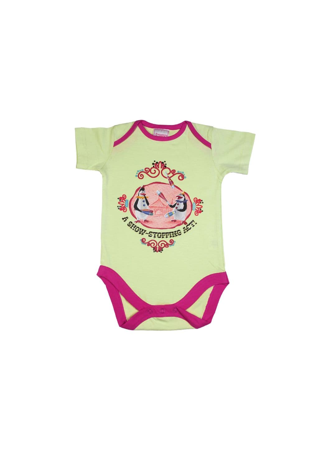 Madagascar3 Infant Girls Light Green Snapsuit Romper