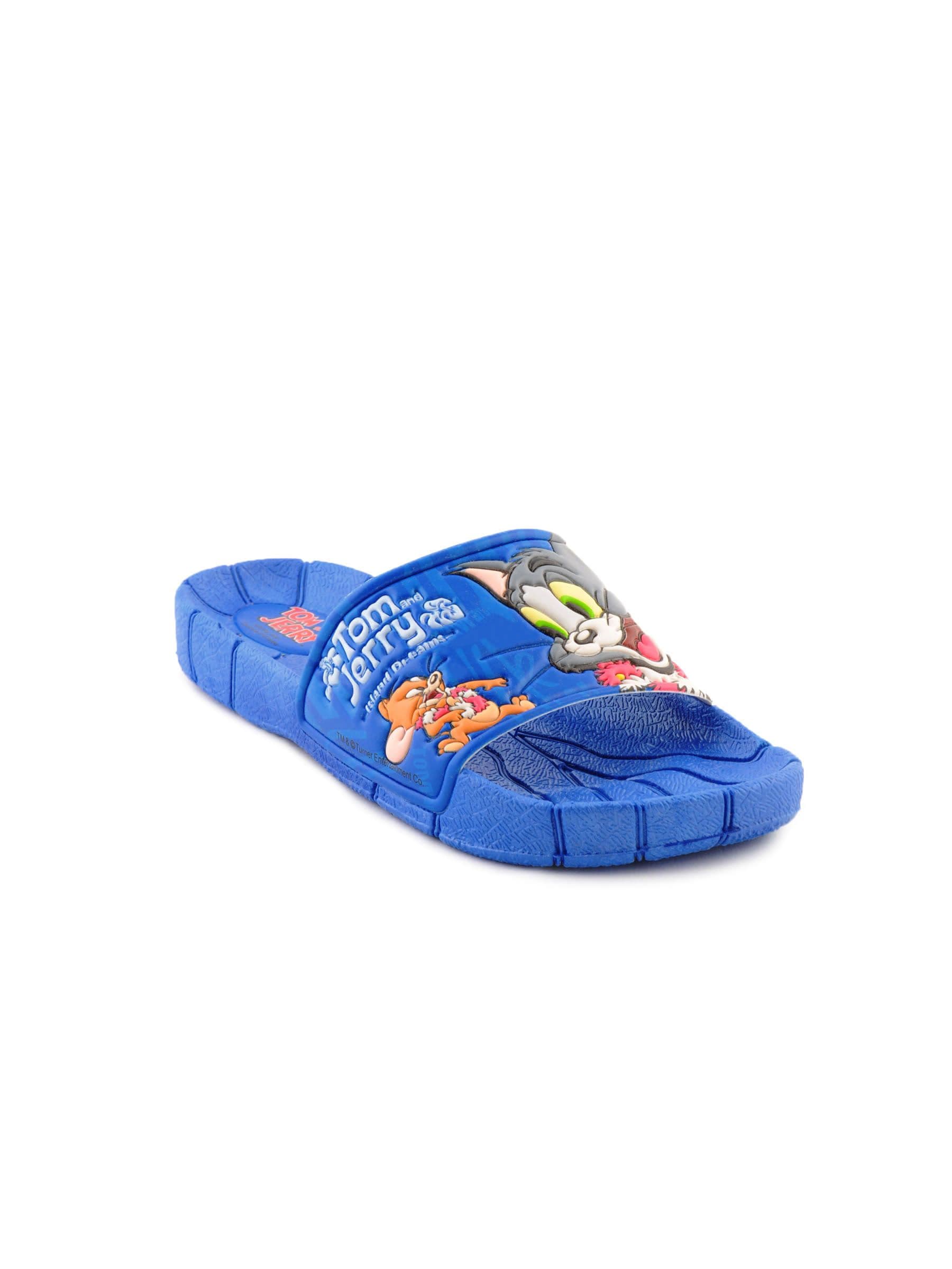 Warner Bros Kids Unisex TJ Big Face Blue Slippers