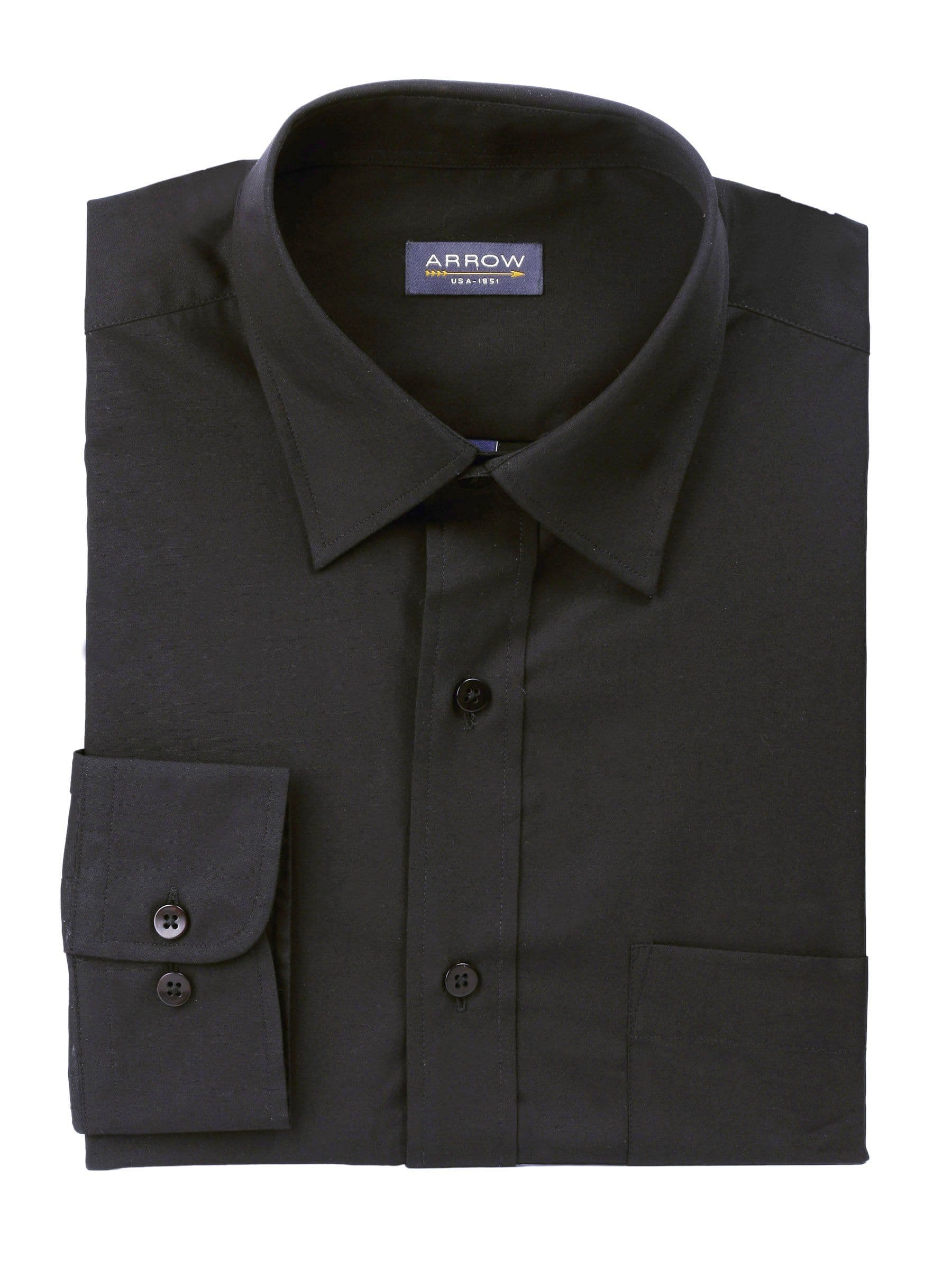 Arrow Men Solid Black Shirts