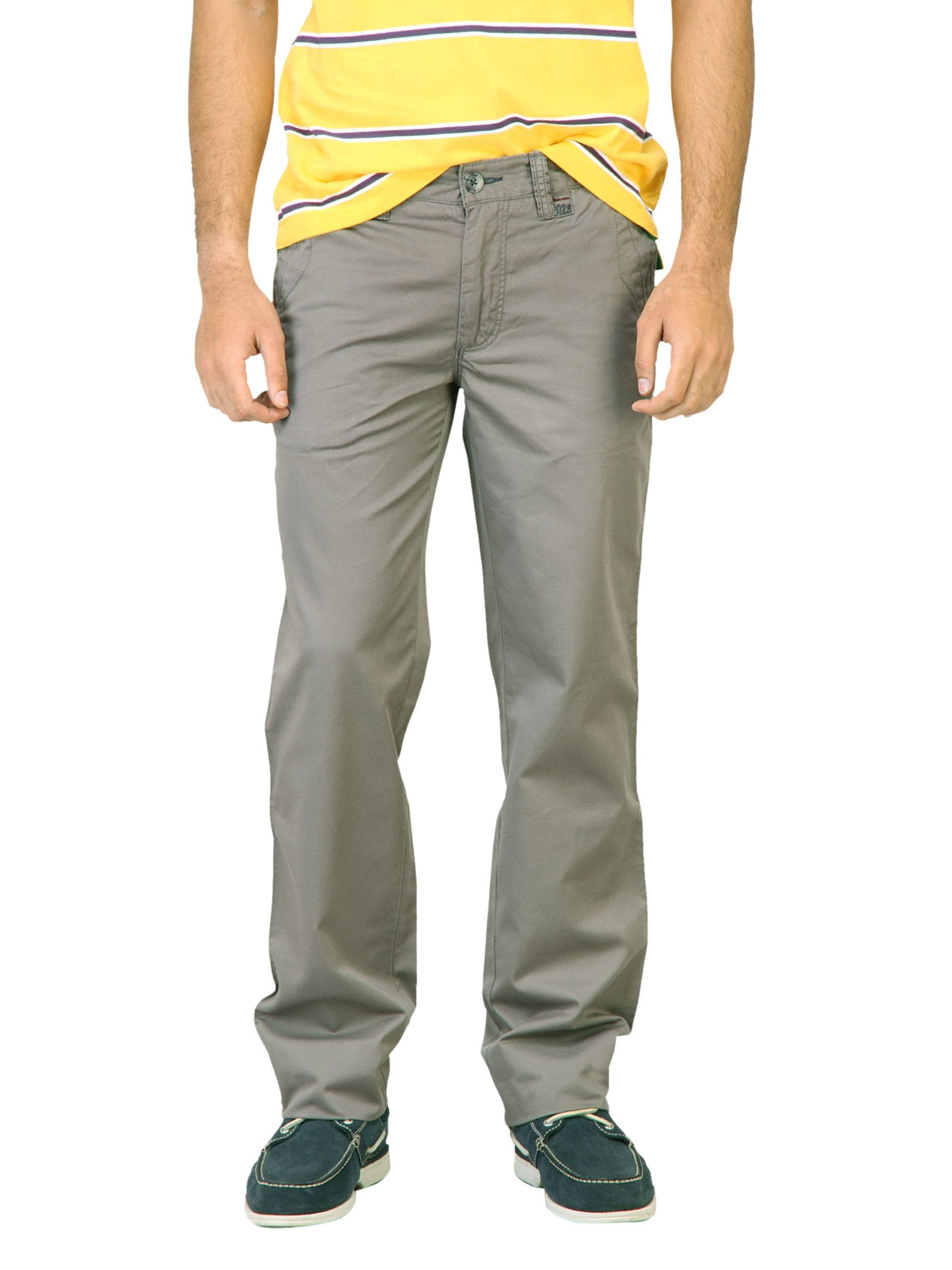Basics Men Grey Trousers