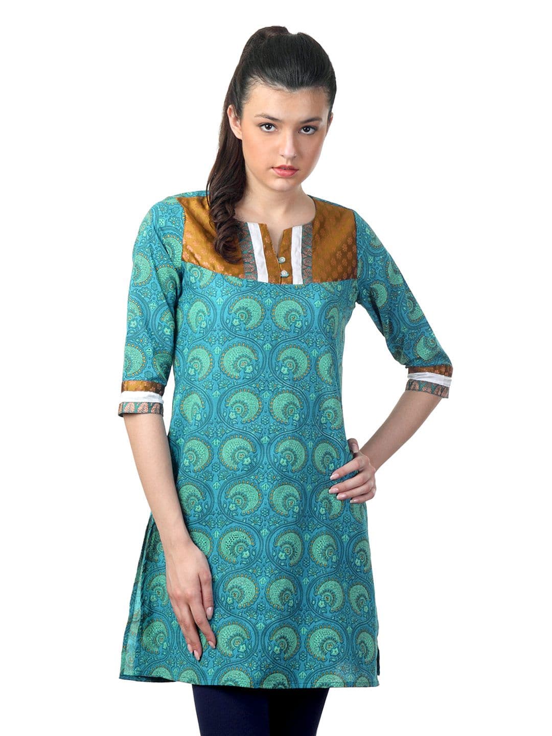 Mother Earth Women Blue Kurta