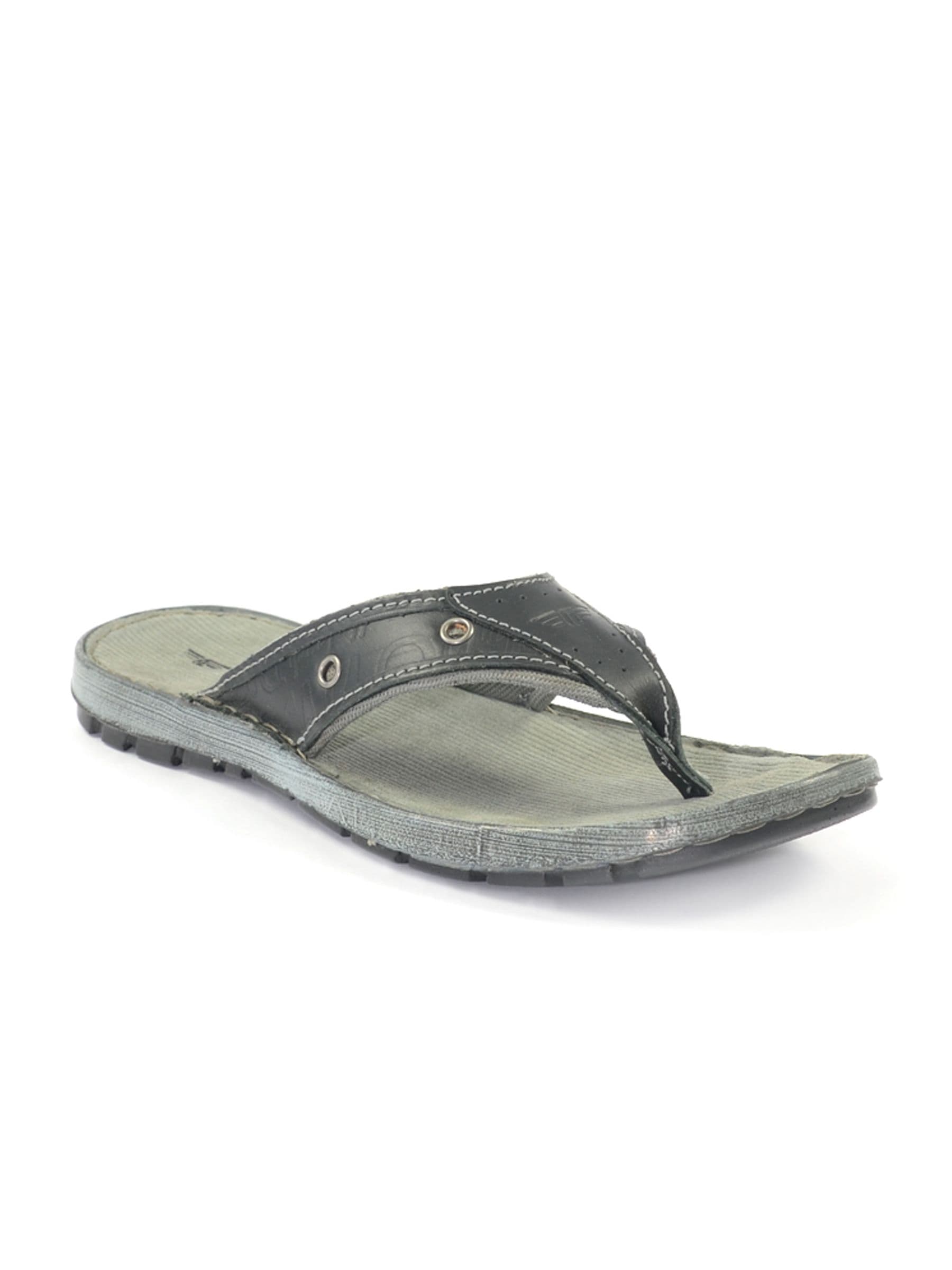 Red Tape Men's Black Flip Flop