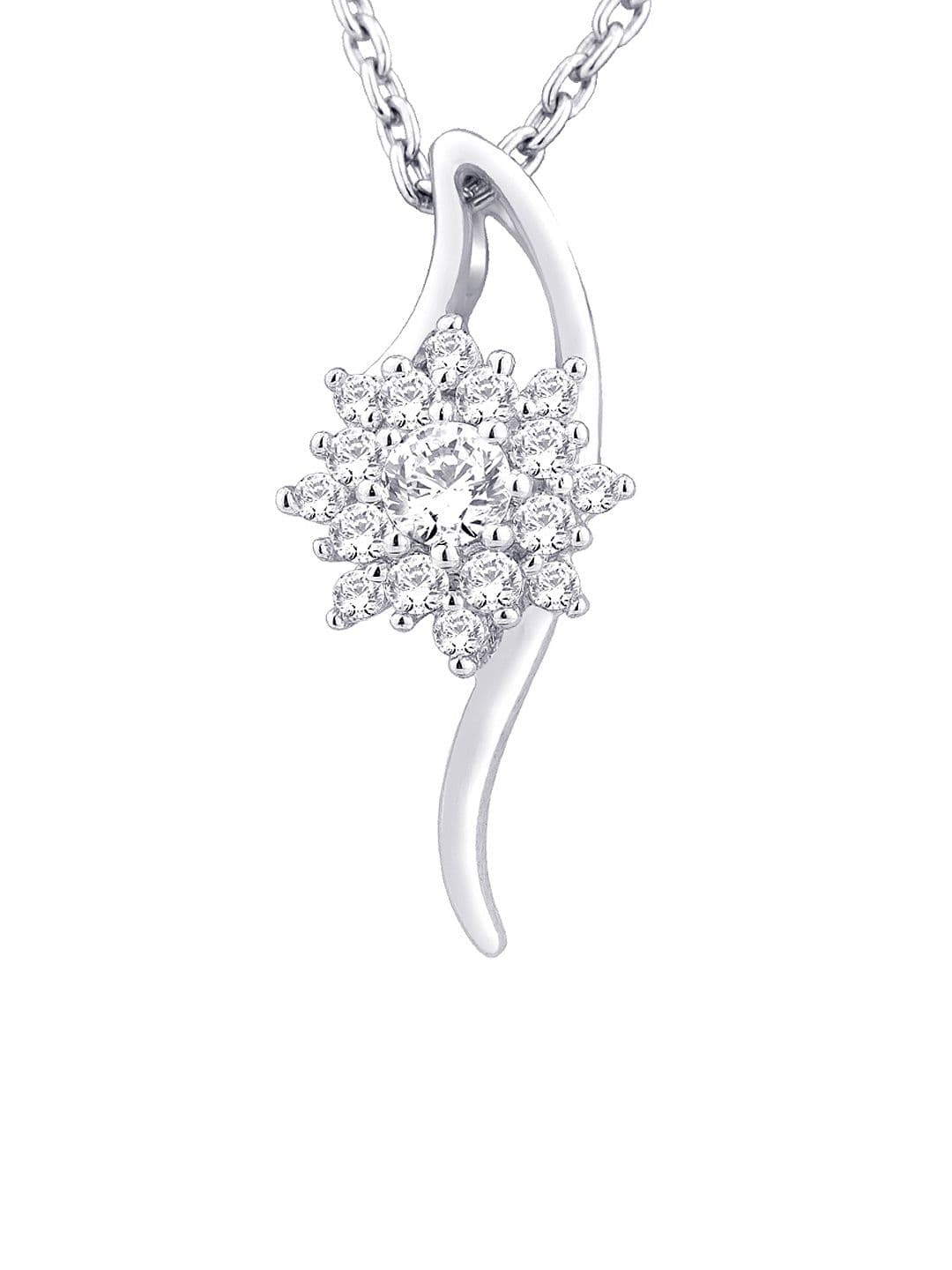 Lucera Women Silver Pendant with Chain