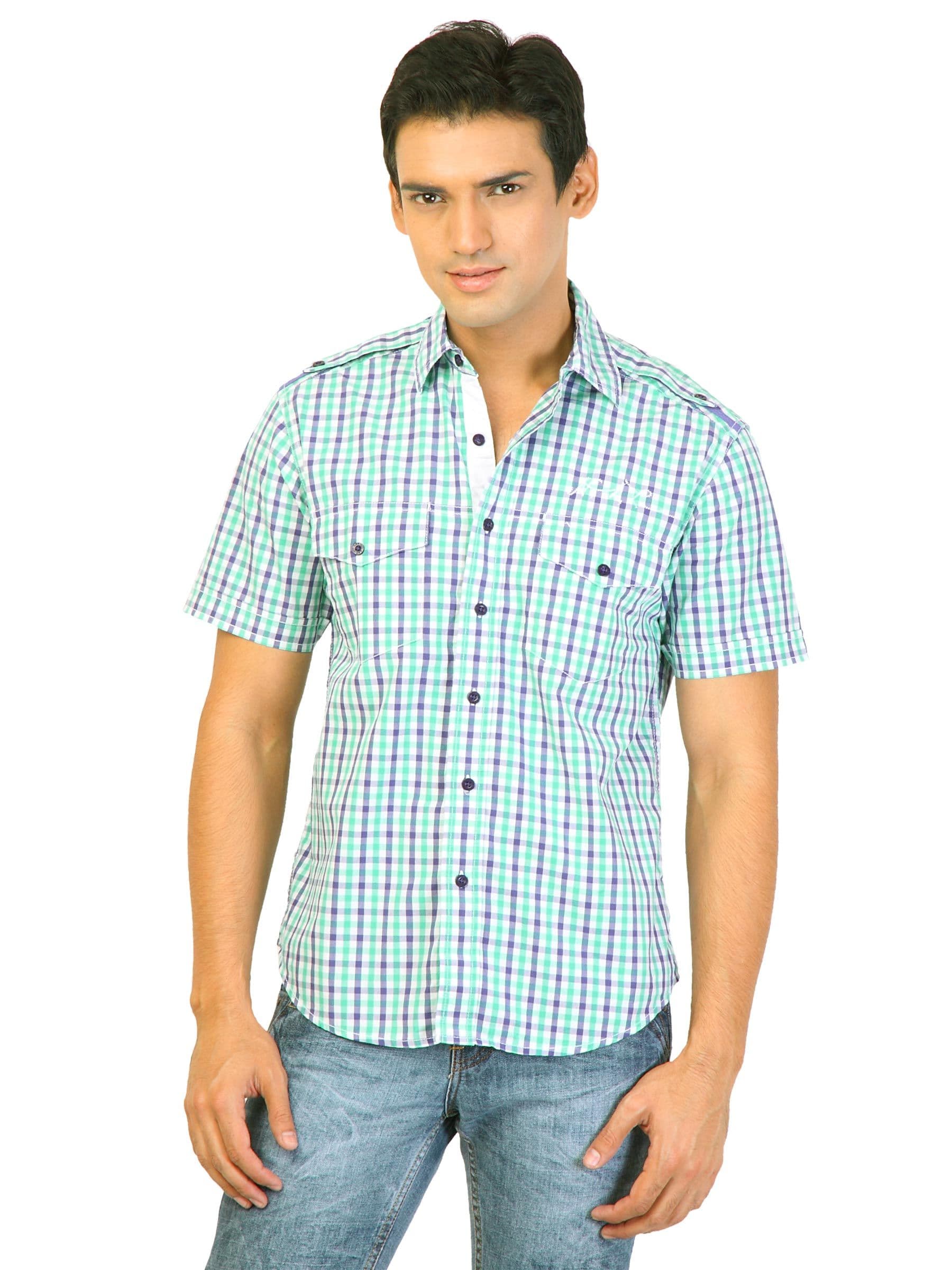 Lee Men Check Green Shirts