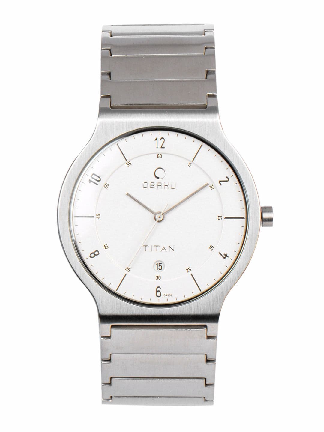 Titan Men White Dial Watch