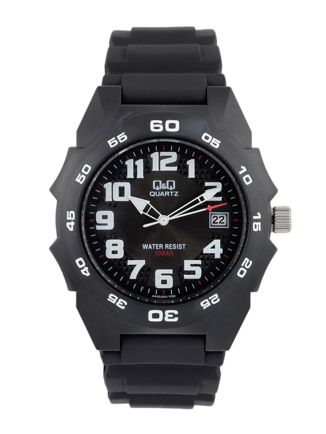 Q&Q Men Gents ANALOG Black Watches