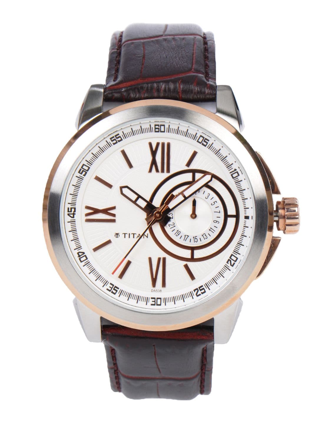 Titan Men White Dial Watch