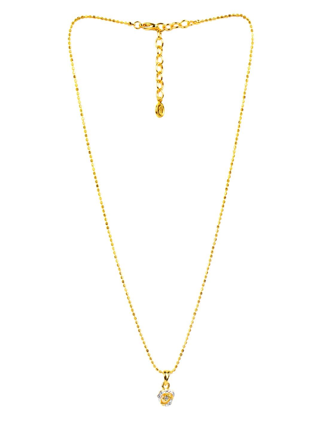 Estelle Women Gold Pendant with Chain