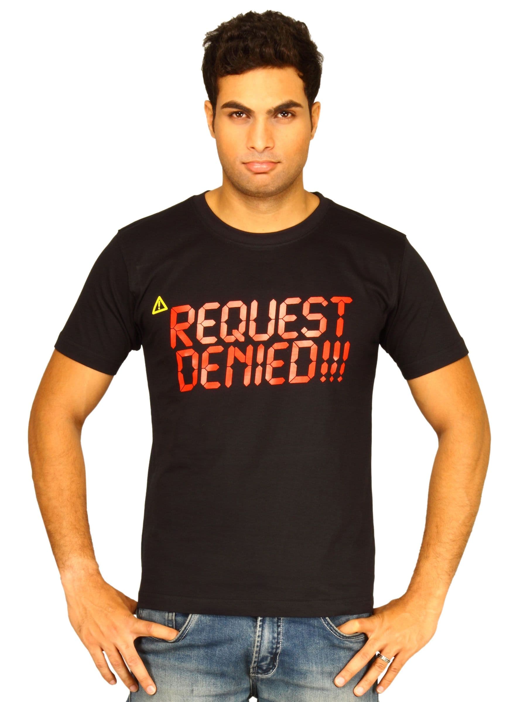 Myntra Mens Request denied T-shirt