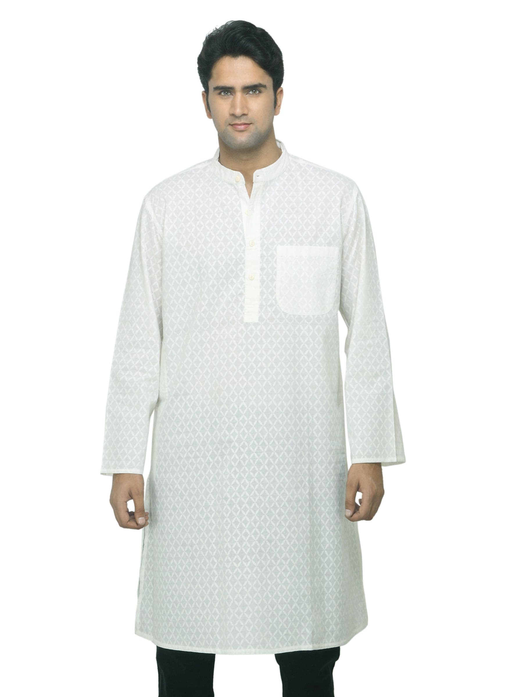 Fabindia Men White Kurta