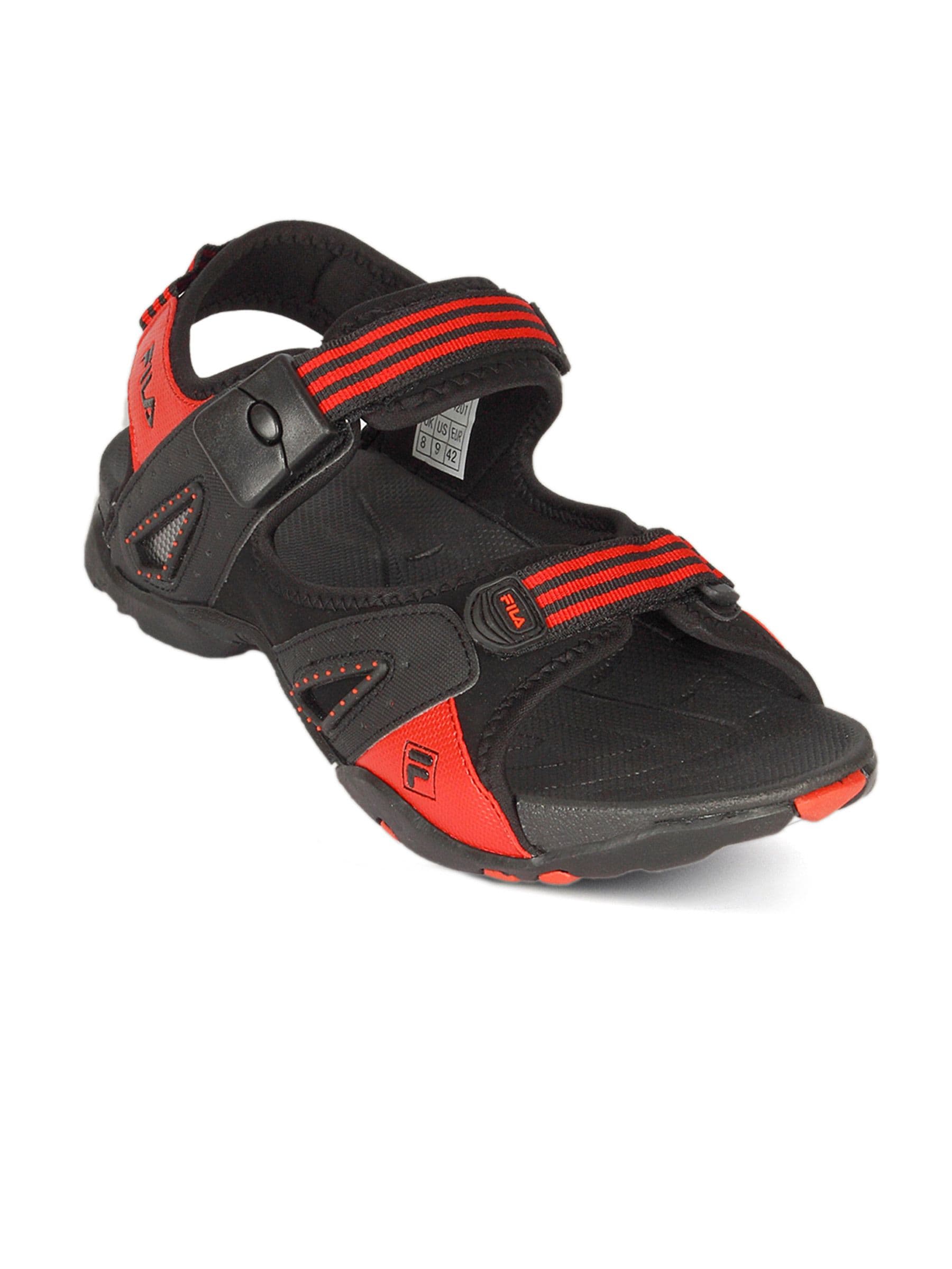 Fila Men Motor Sports Black Red Sandal