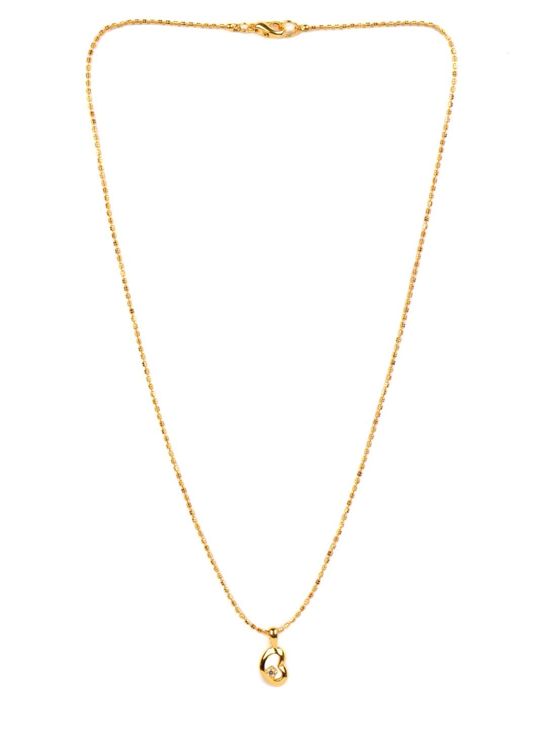 Estelle Women Gold Pendant with Chain