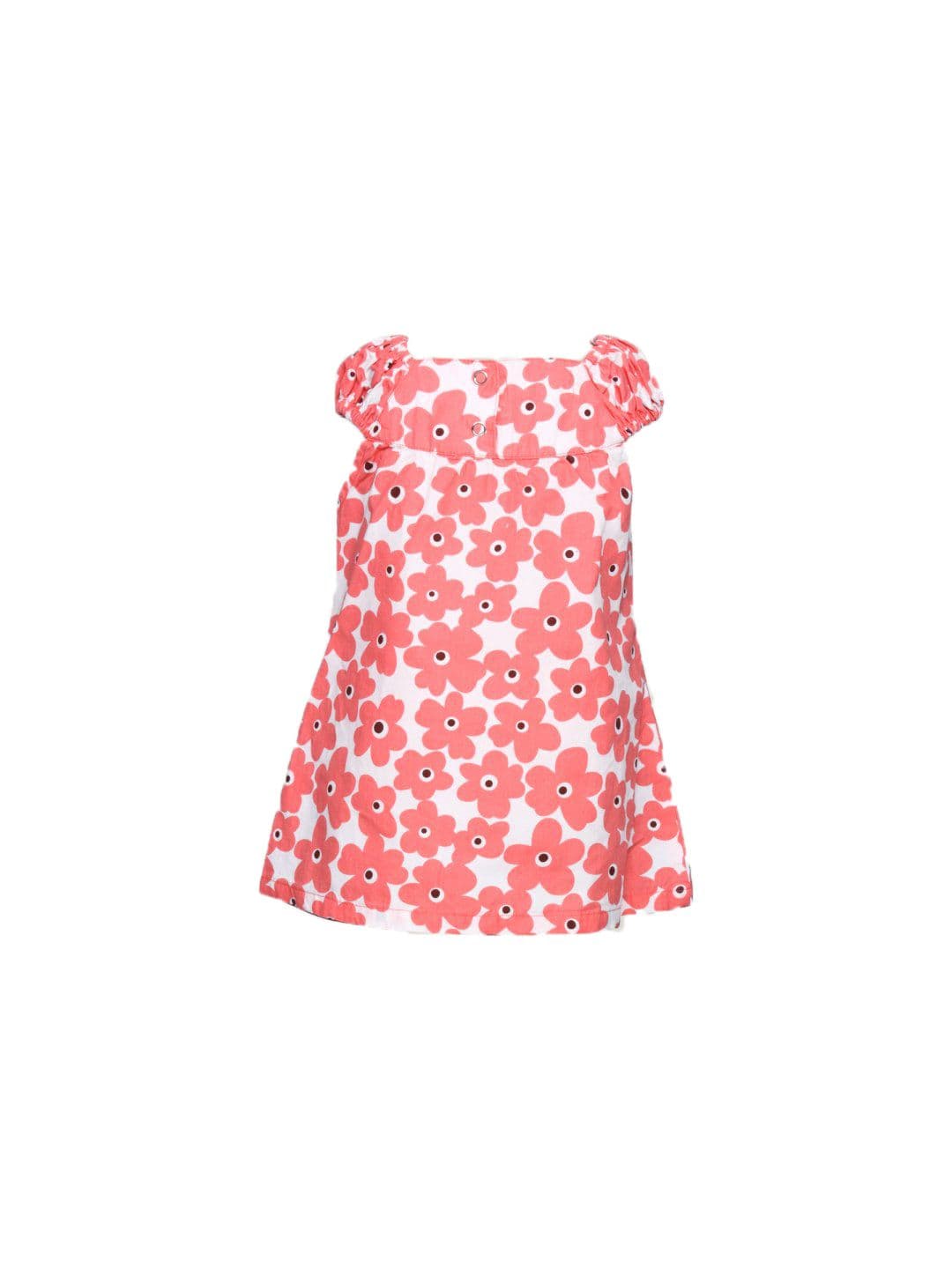 Gini and Jony Girl's Valerie Peach White Infant Kidswear