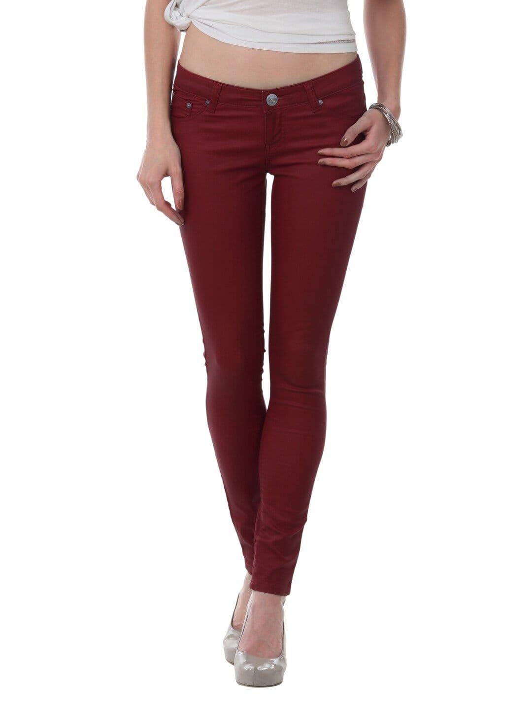 Pepe Jeans Women Dark Red Jeggings