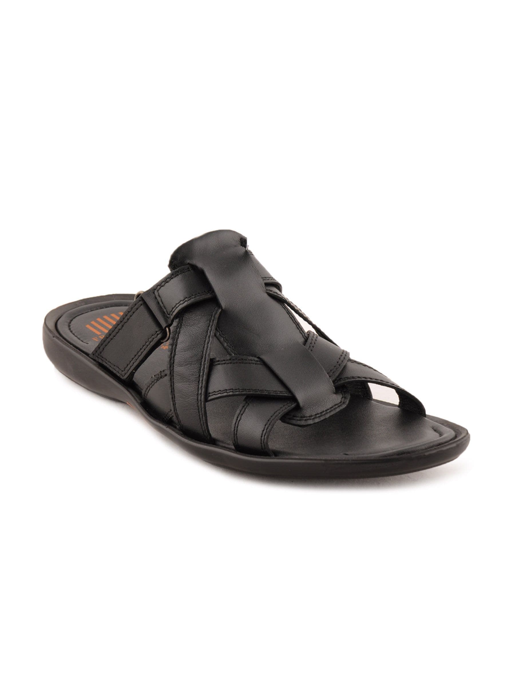 Franco Leone Men Casual Black Sandals