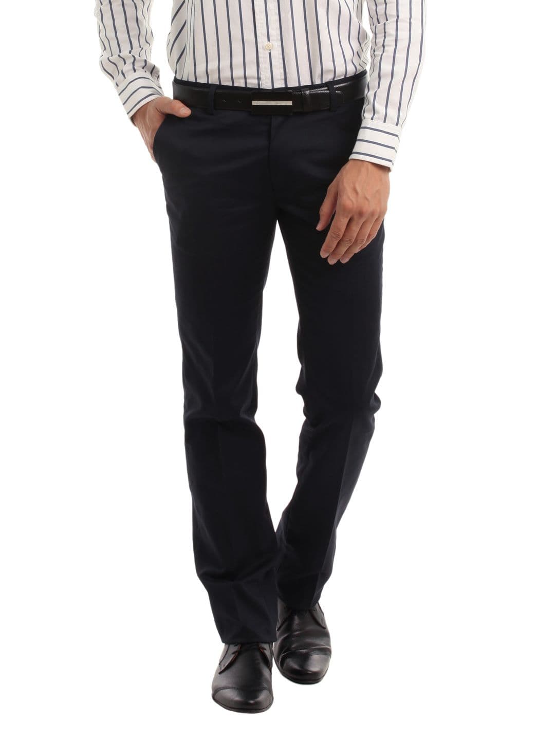 Indian Terrain Men Navy Blue Trousers