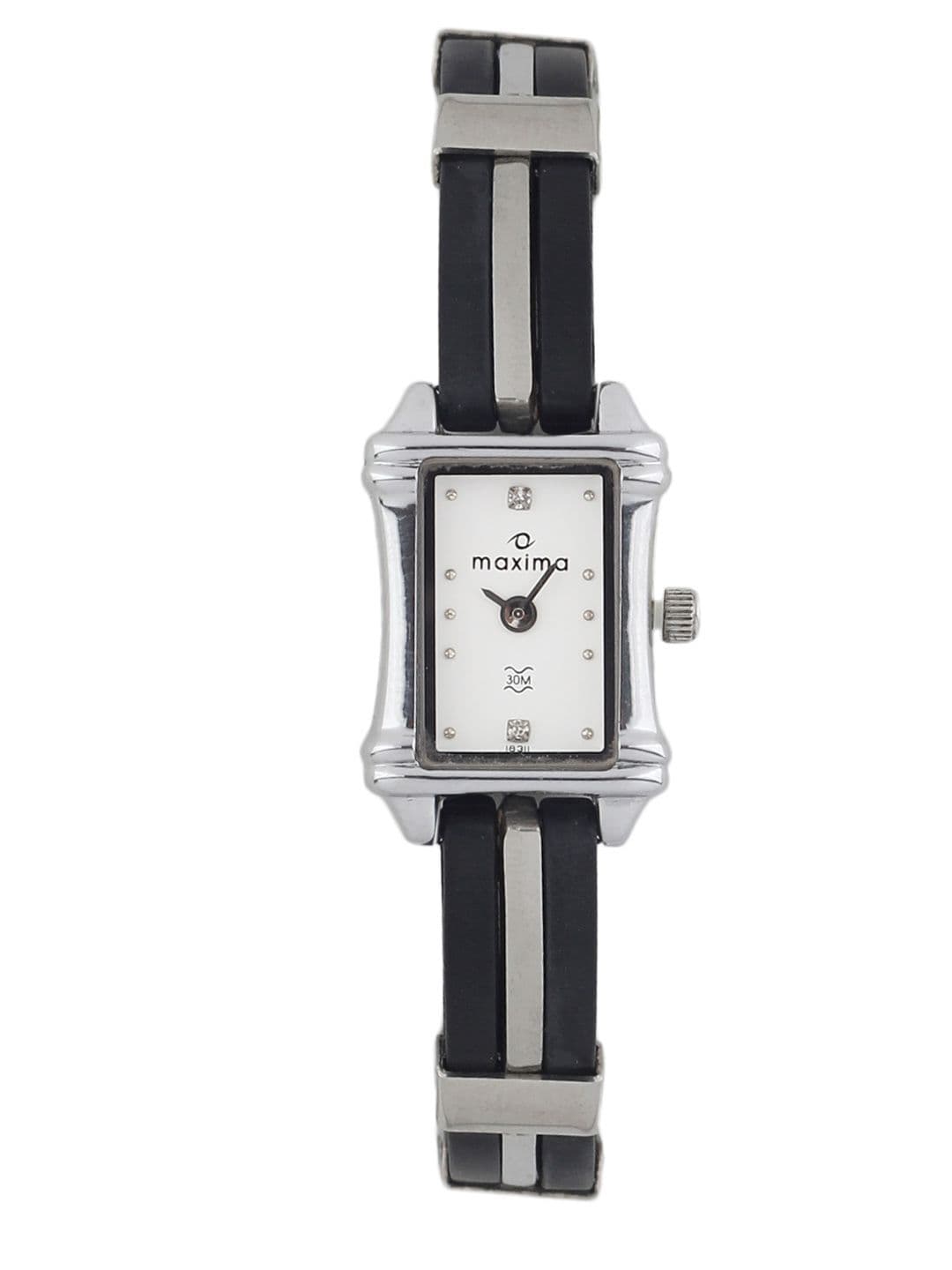 Maxima Women White Dial Watch