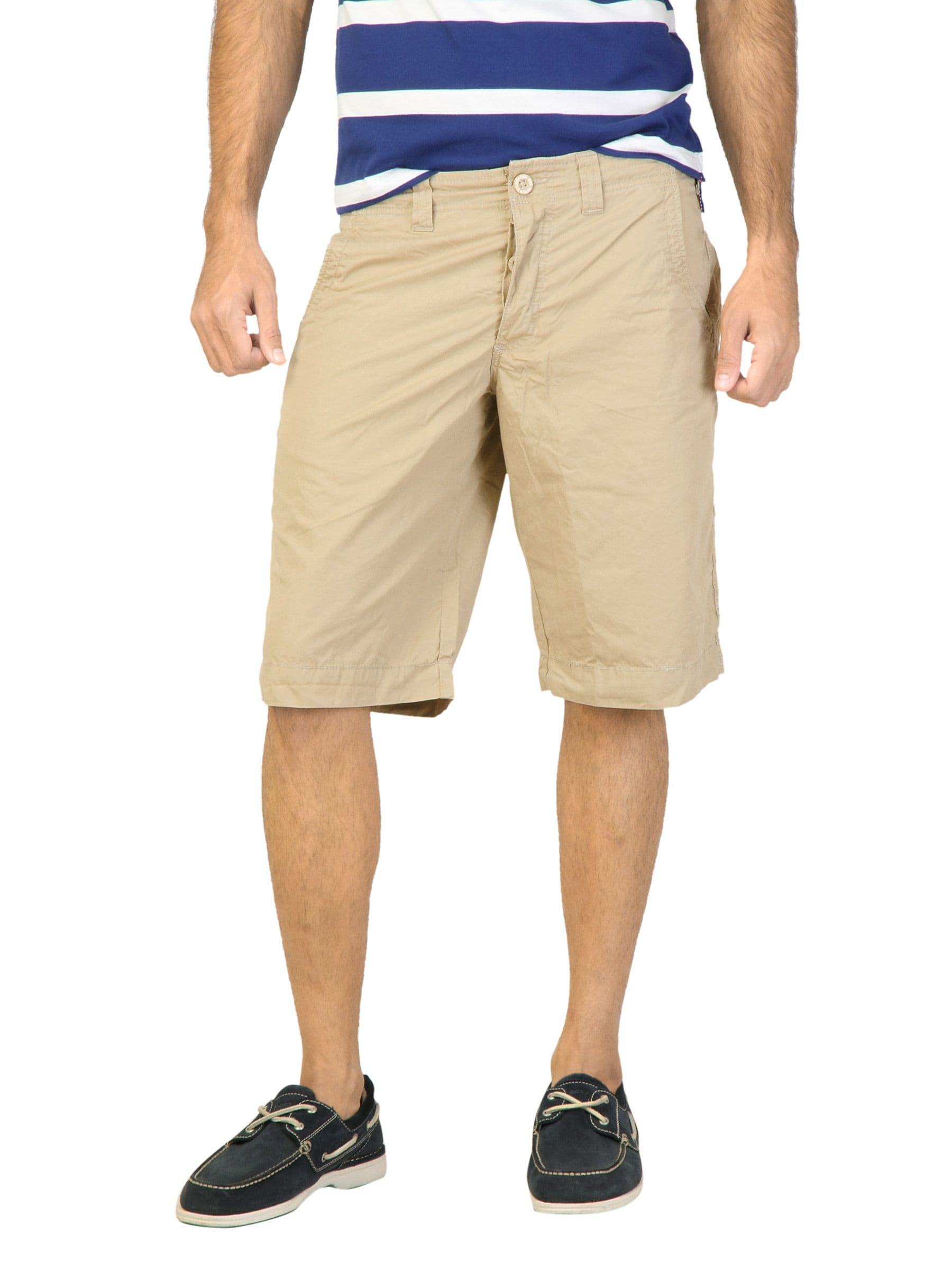 Status Quo Men Solid Beige Shorts