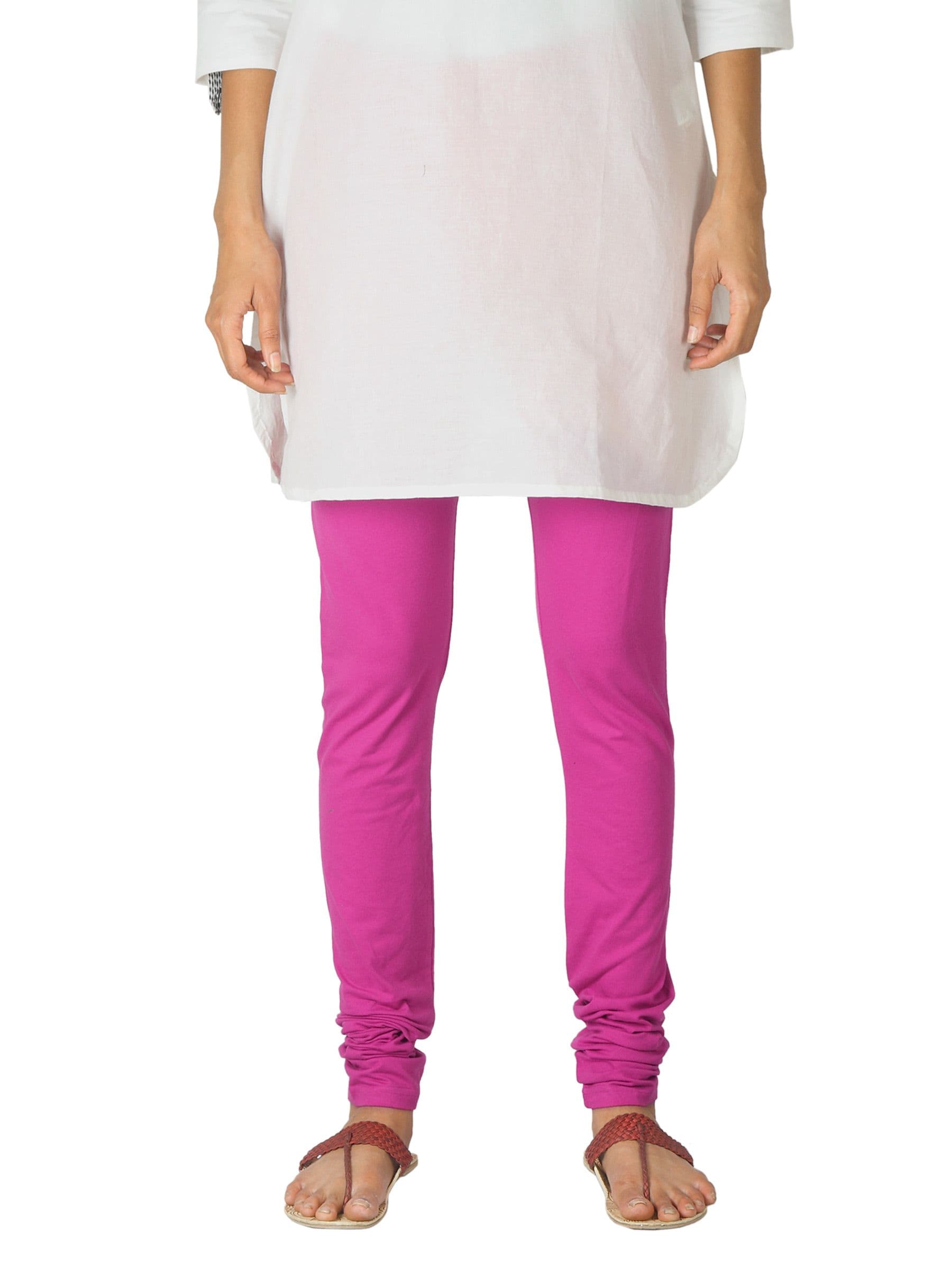 Fabindia Women Pink Leggings
