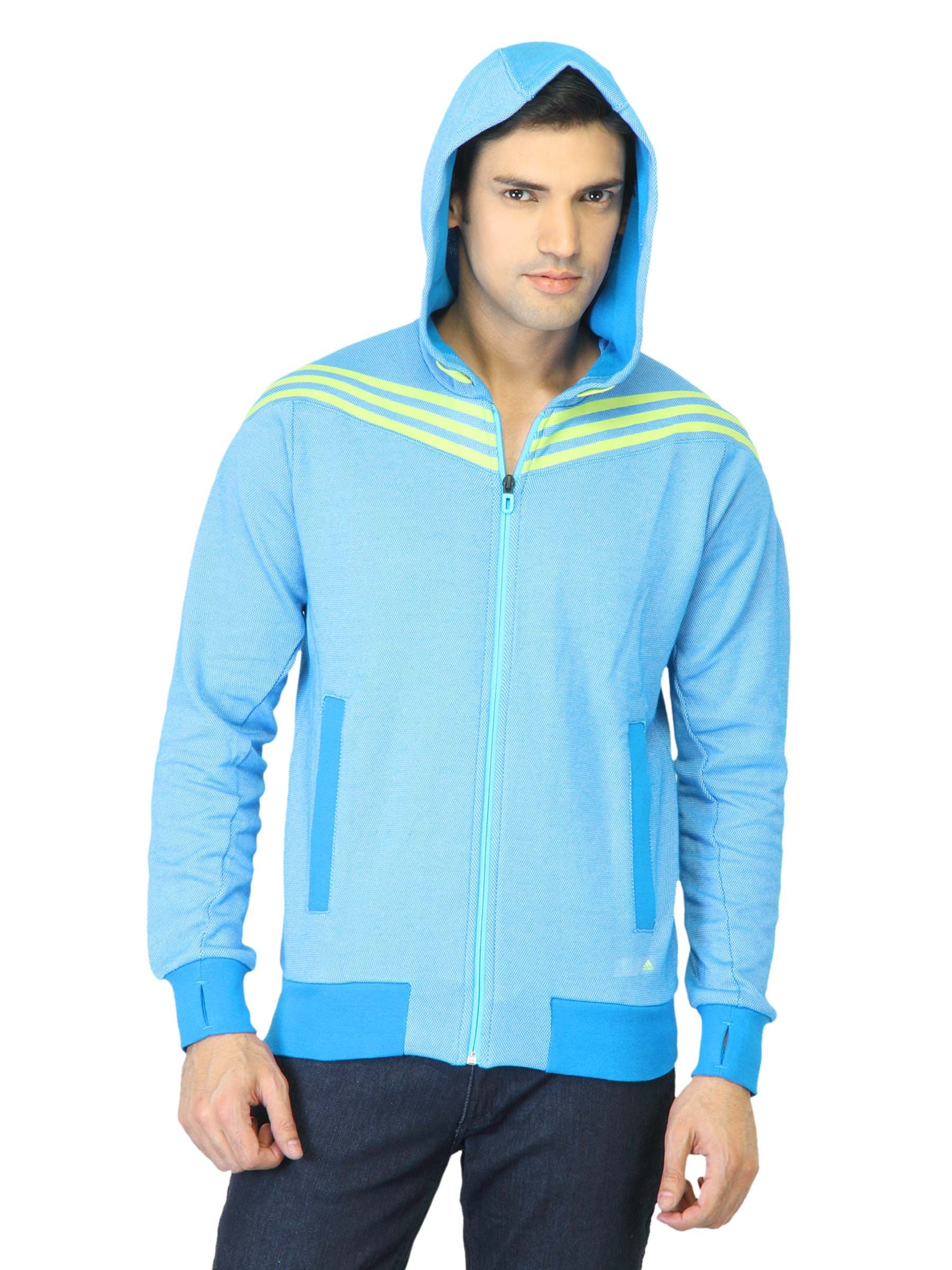 ADIDAS Men Blue Sweatshirt