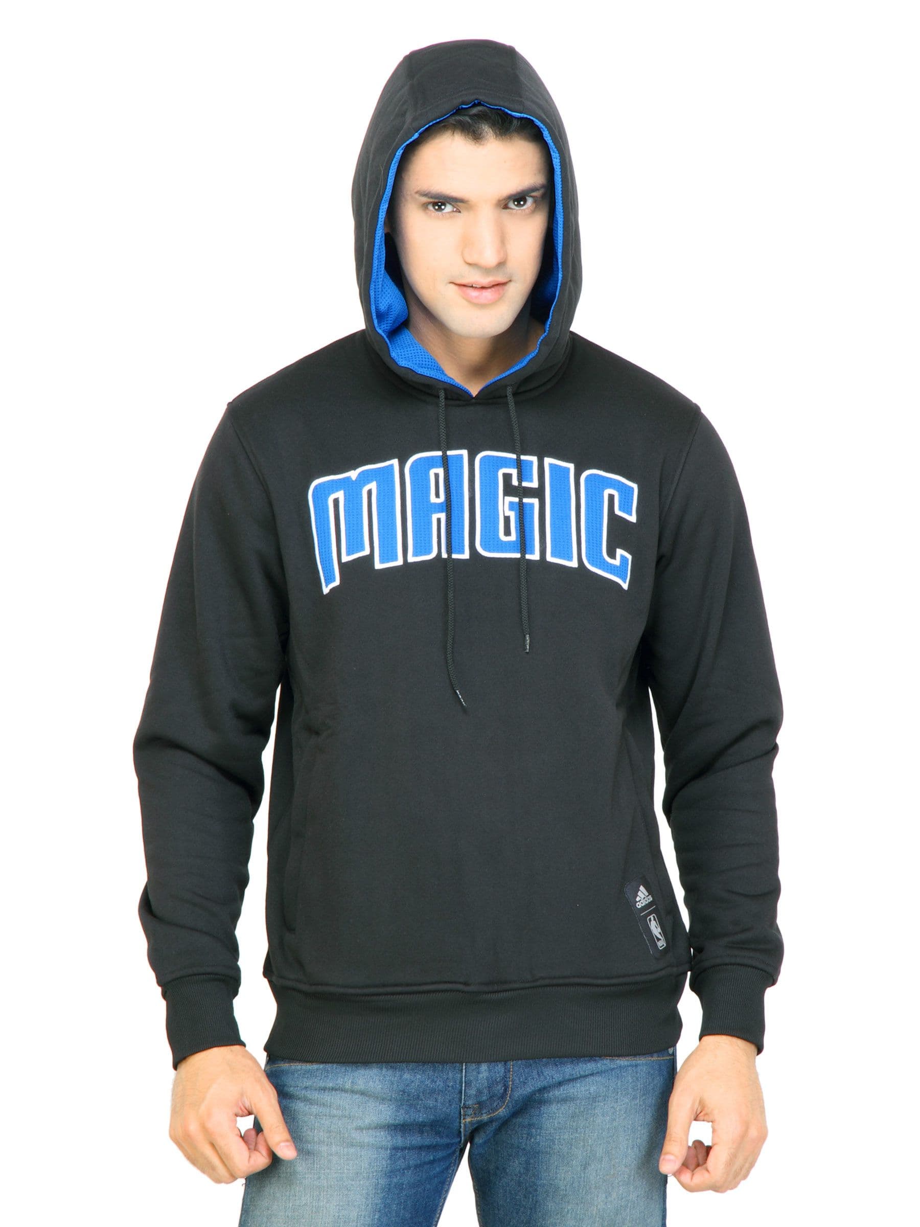 ADIDAS Men Printed Black Sweatshirts