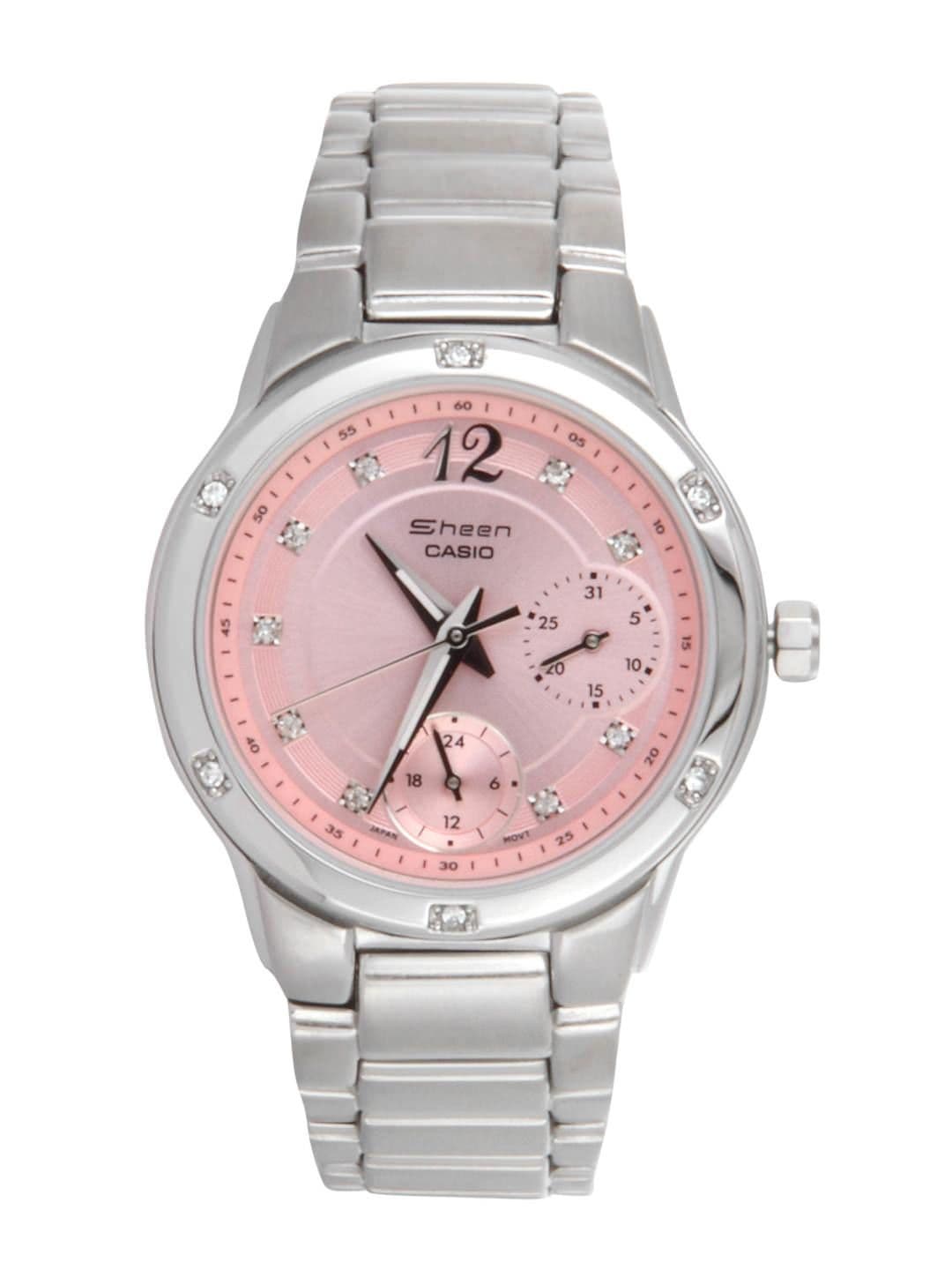 CASIO SHEEN Women Pink Dial Watch SH169 SHN-3017D-4A2DR