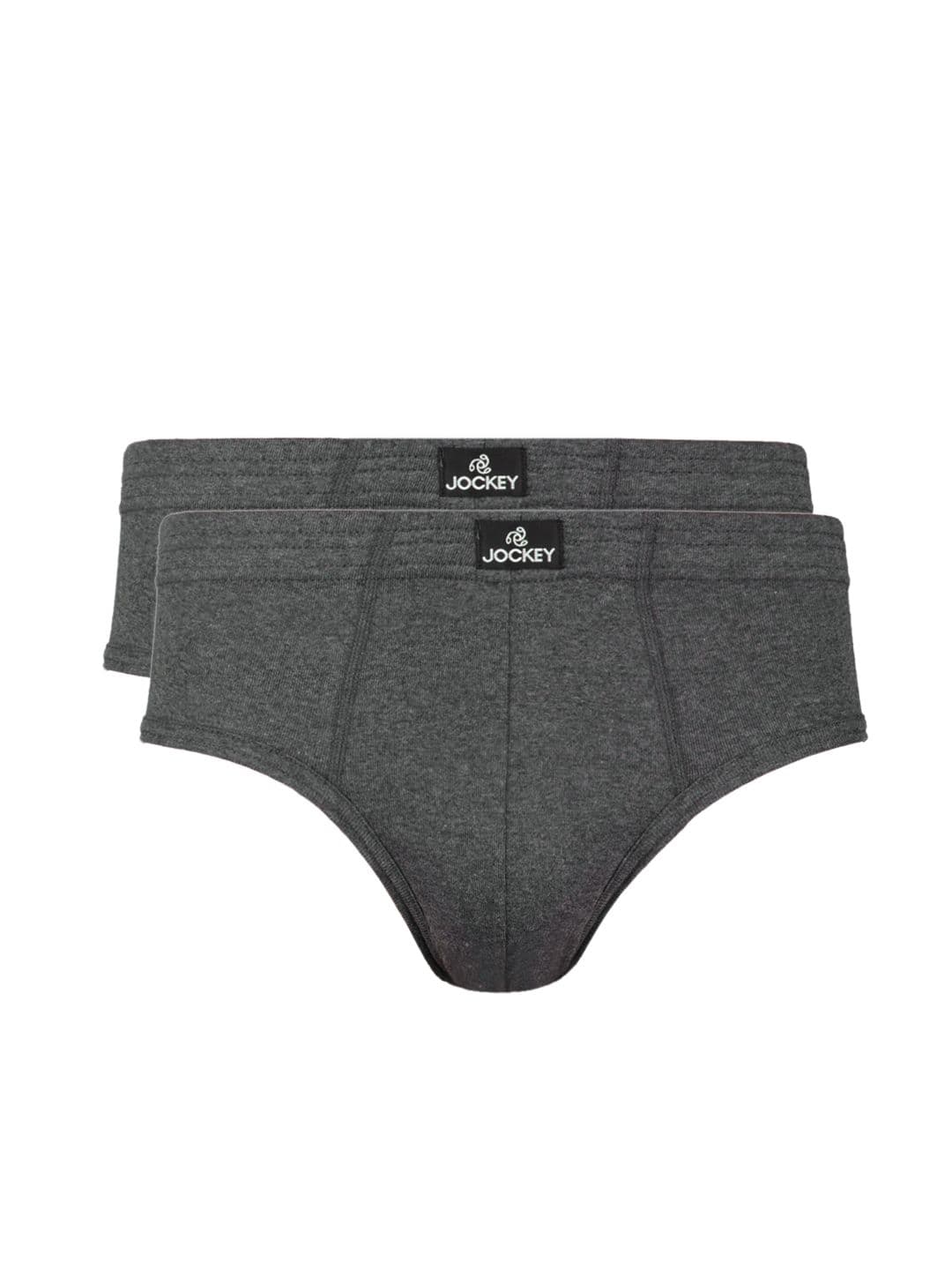 Jockey ELANCE Men Charcoal Pack of 2 Briefs 1009