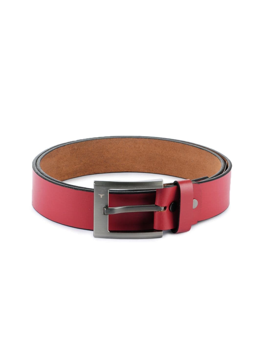 Bulchee Men Red Leather Belt