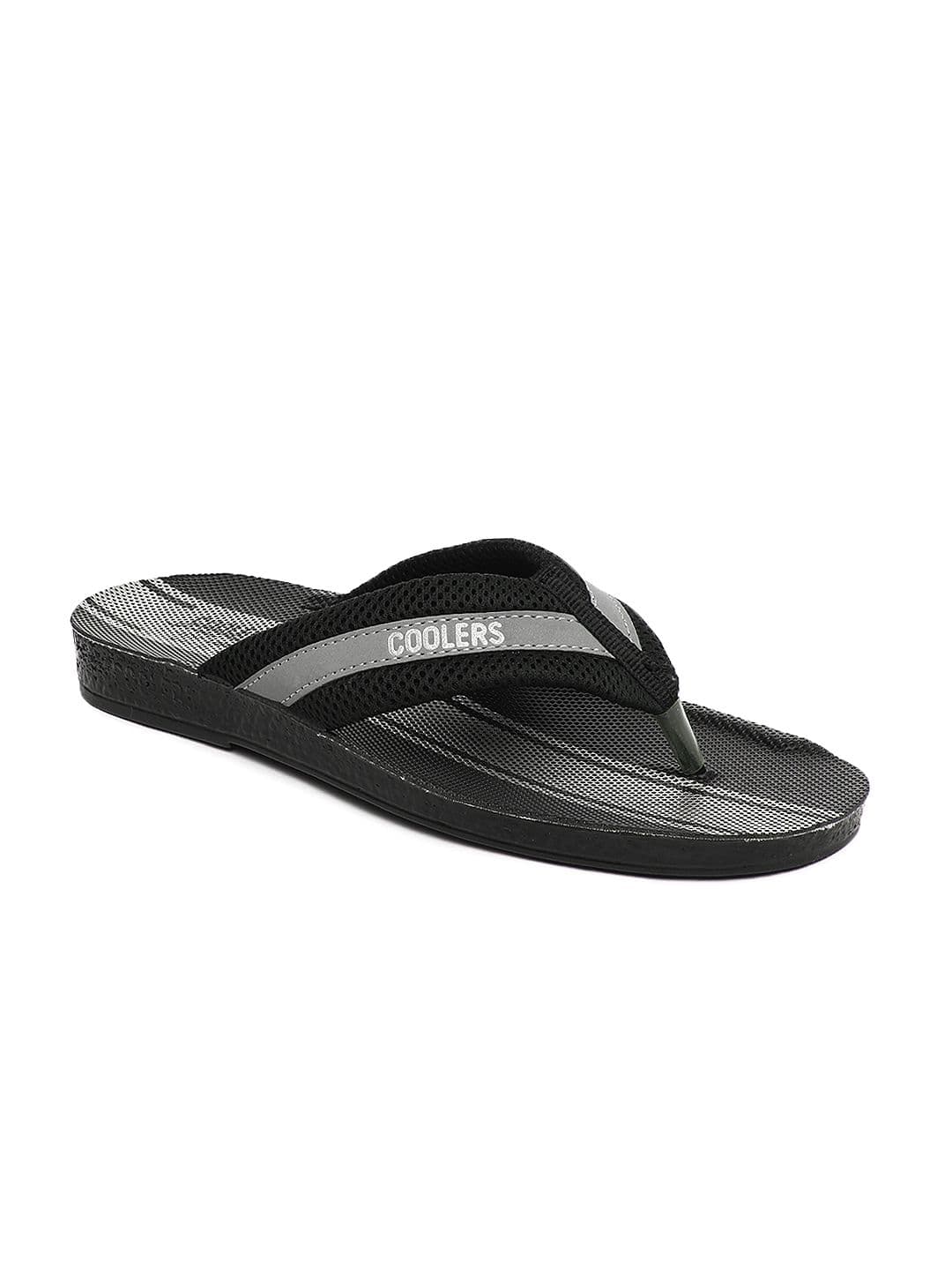Coolers Men Black Pokar Flip Flops