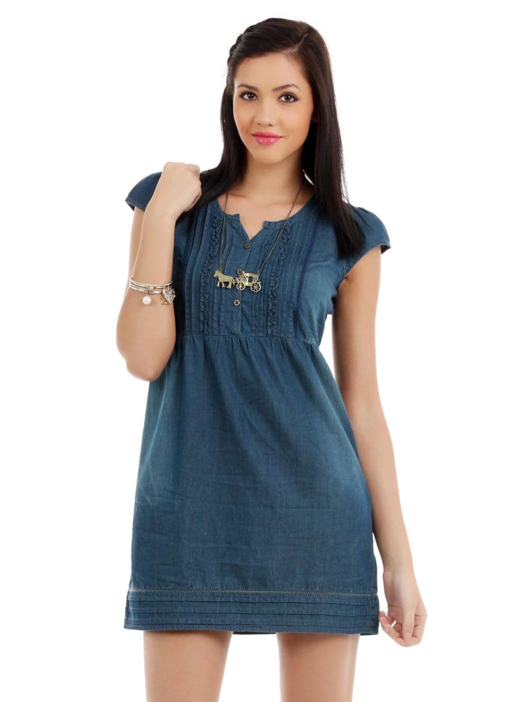 Elle Women Blue Dress