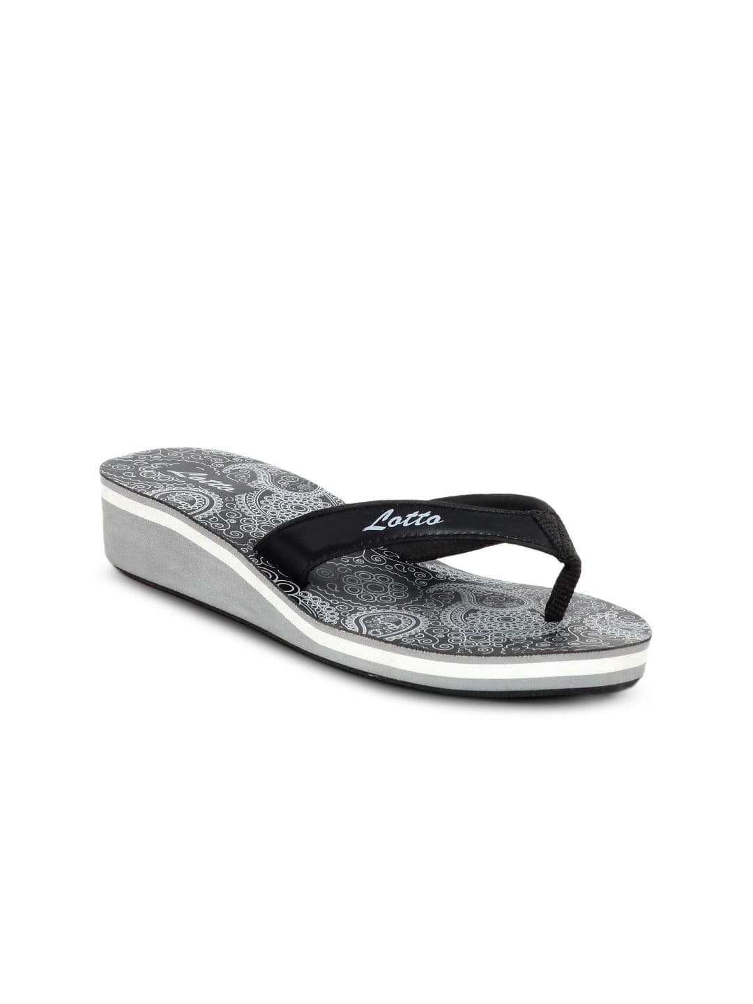 Lotto Women Black Flip Flops