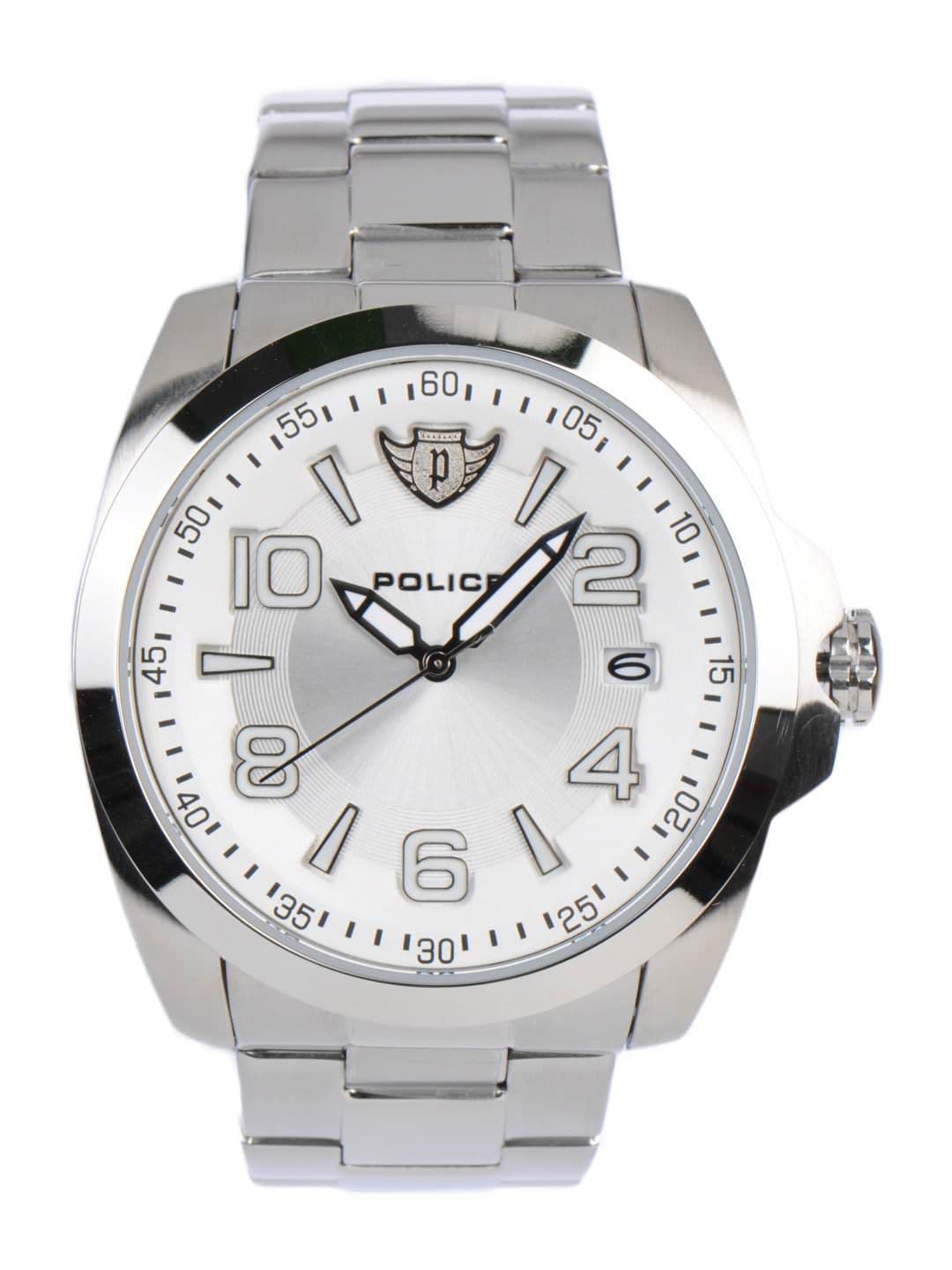 Police Men White Dial Watch PL12157JS