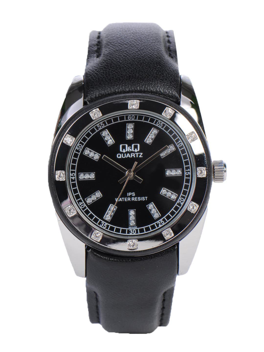 Q&Q Women Black Dial Watch