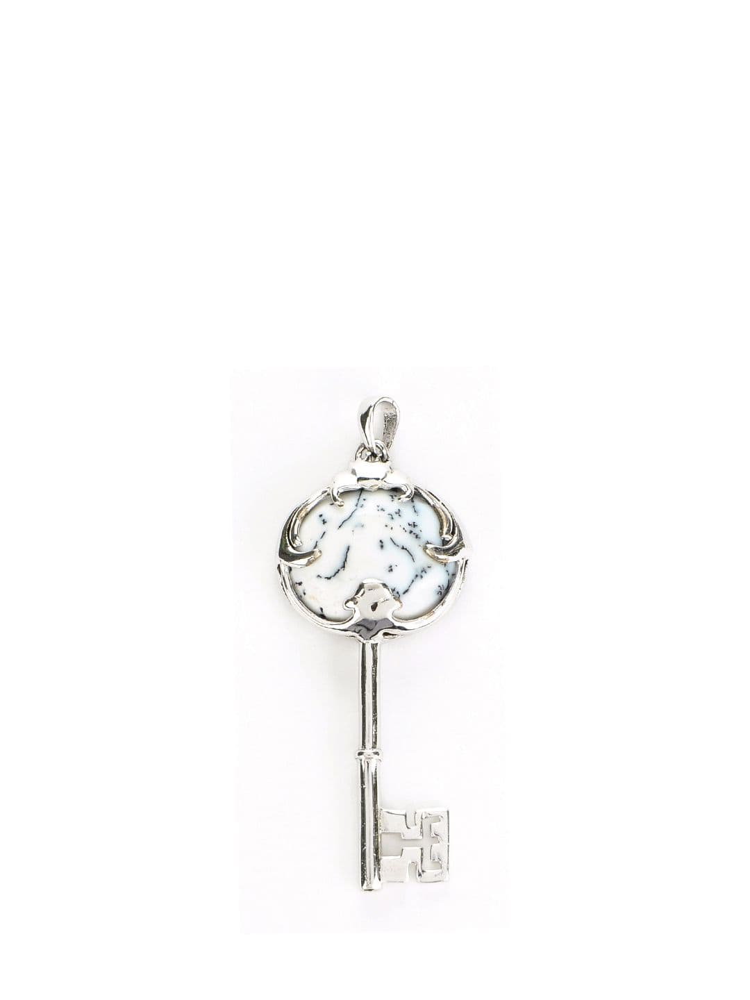 Rreverie Women Silver & White Pendant