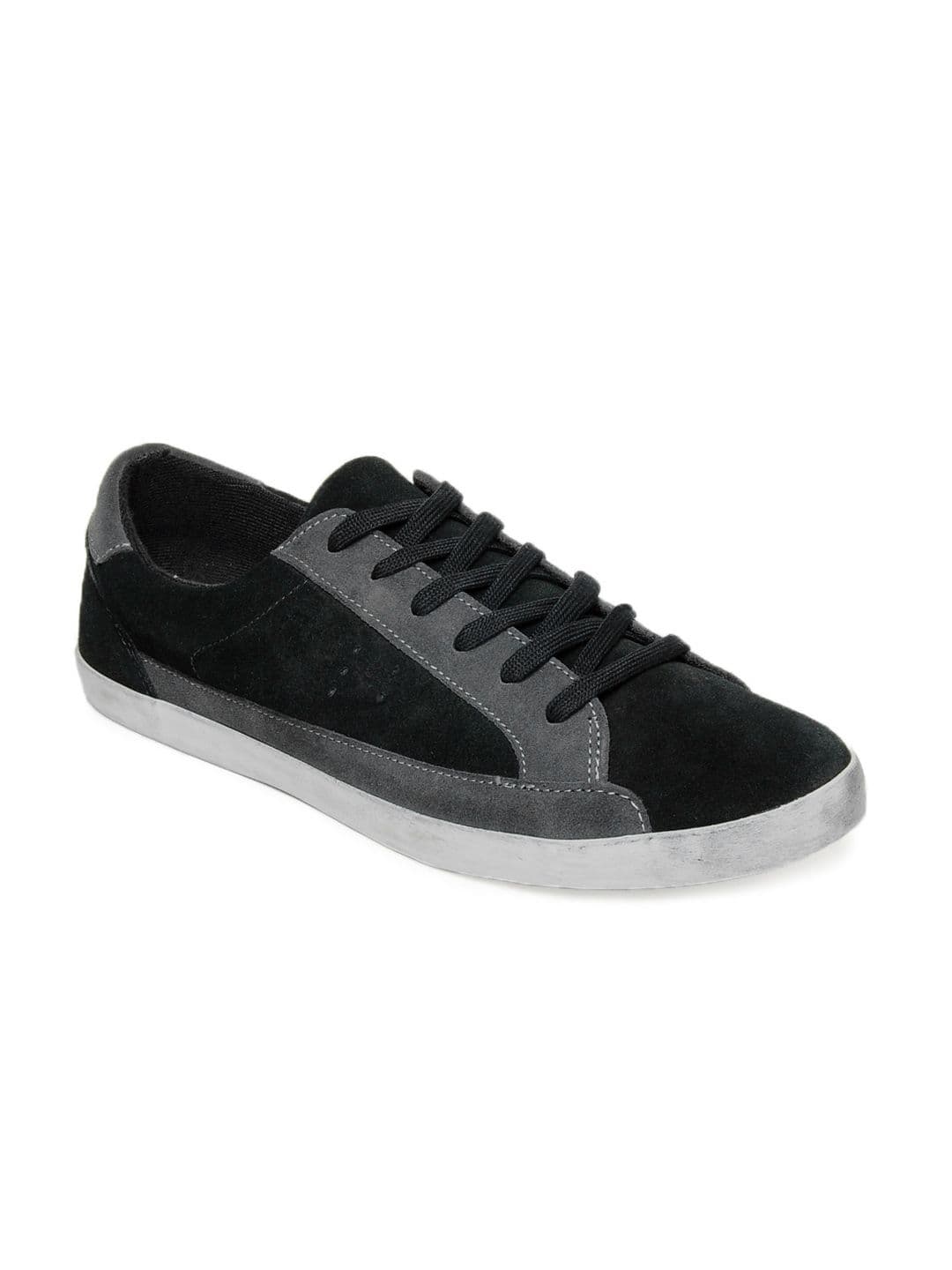 United Colors of Benetton Men Black Shoes