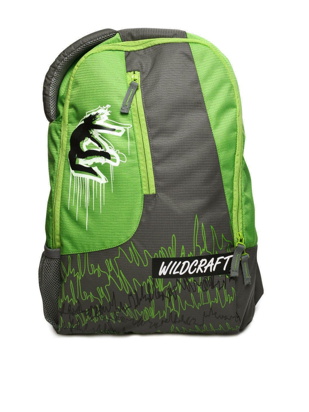 Wildcraft Unisex Green Printed Backpack
